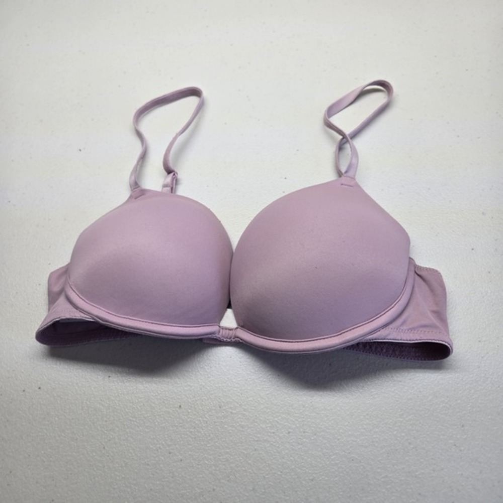 PINK Women Bra 32C Light Purple Push‎ Up Underwired Convertible Adjustable Strap